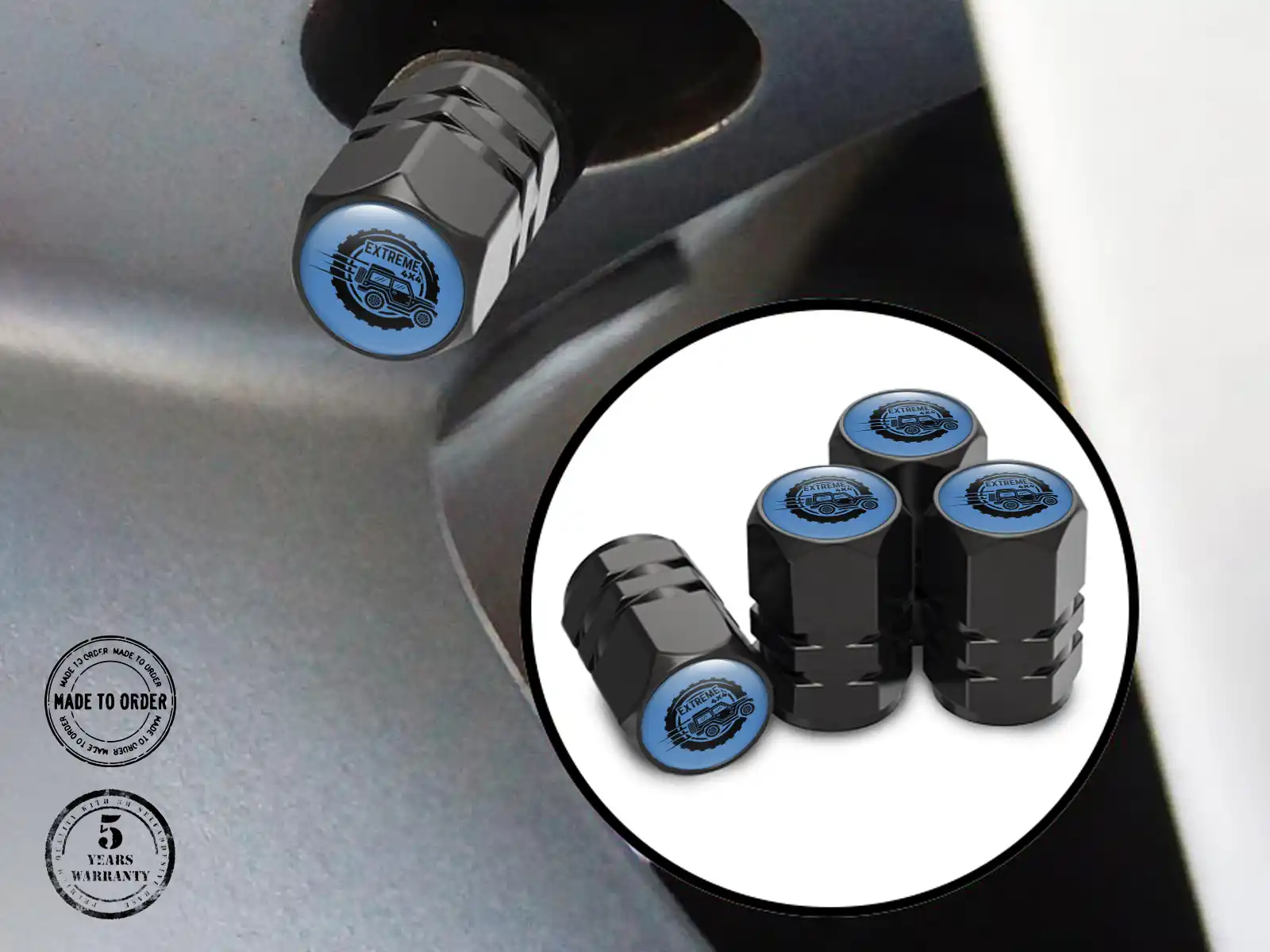 Wheel Valve Covers for Bike Stylish Design
